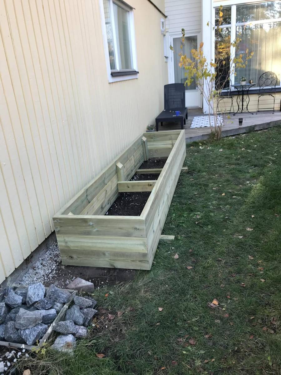 Efter helrenovering – renoverad balkong